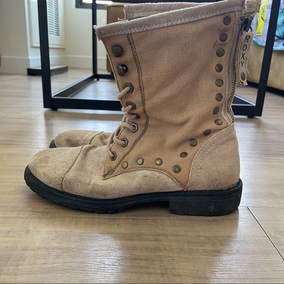 Roxy Shoes Distressed Combat Boots Poshmark